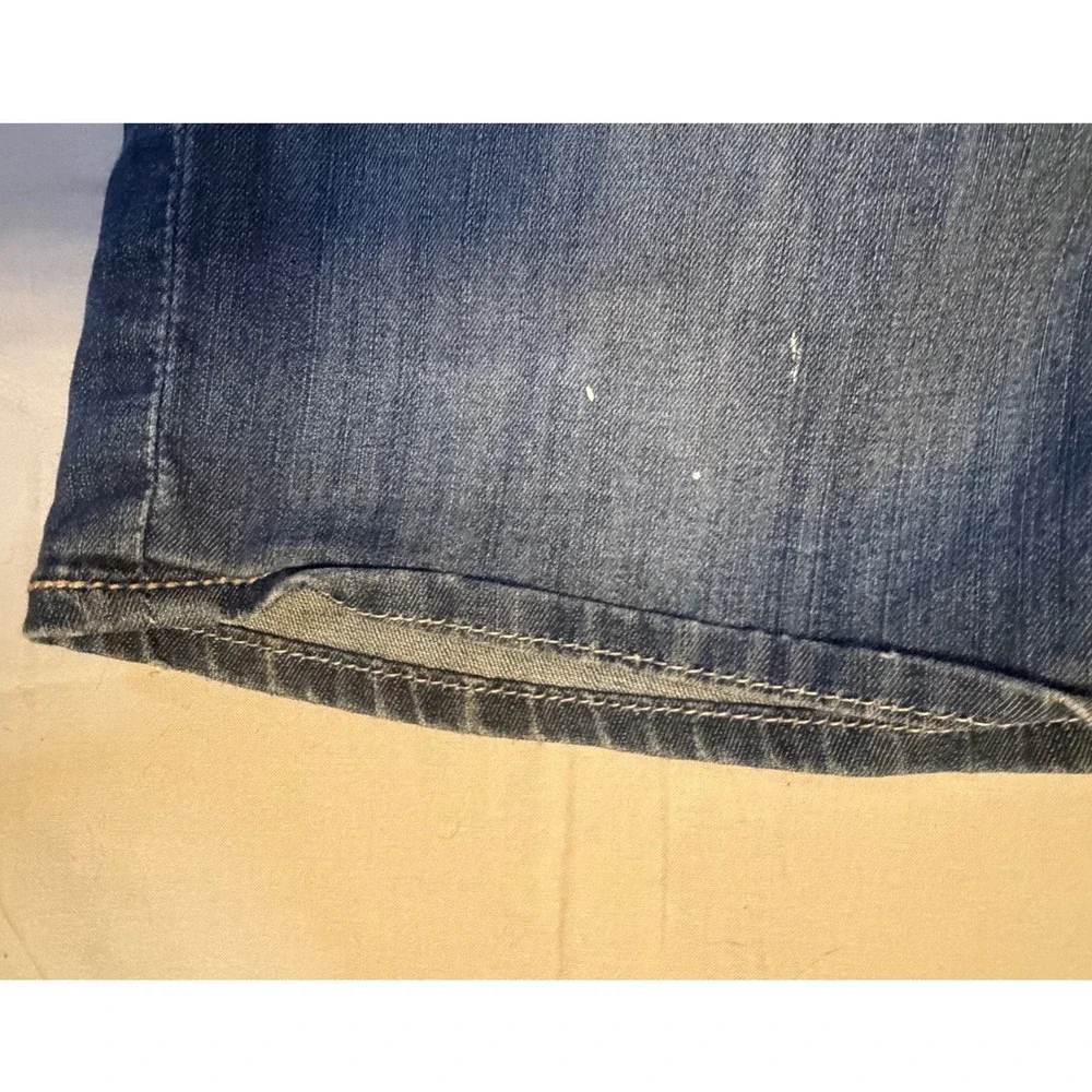 BKE Tyler Mens‎ Denim Shorts Size 29 Medium Wash Distressed Contrast Stitch